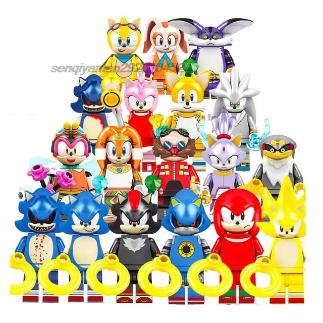 Disney WM6043 Sonic WM6086 Building Blocks Anime Cartoon Mini Action Toy Bricks Kids Gift WM6087 WM6088 LG001 KF1399 1