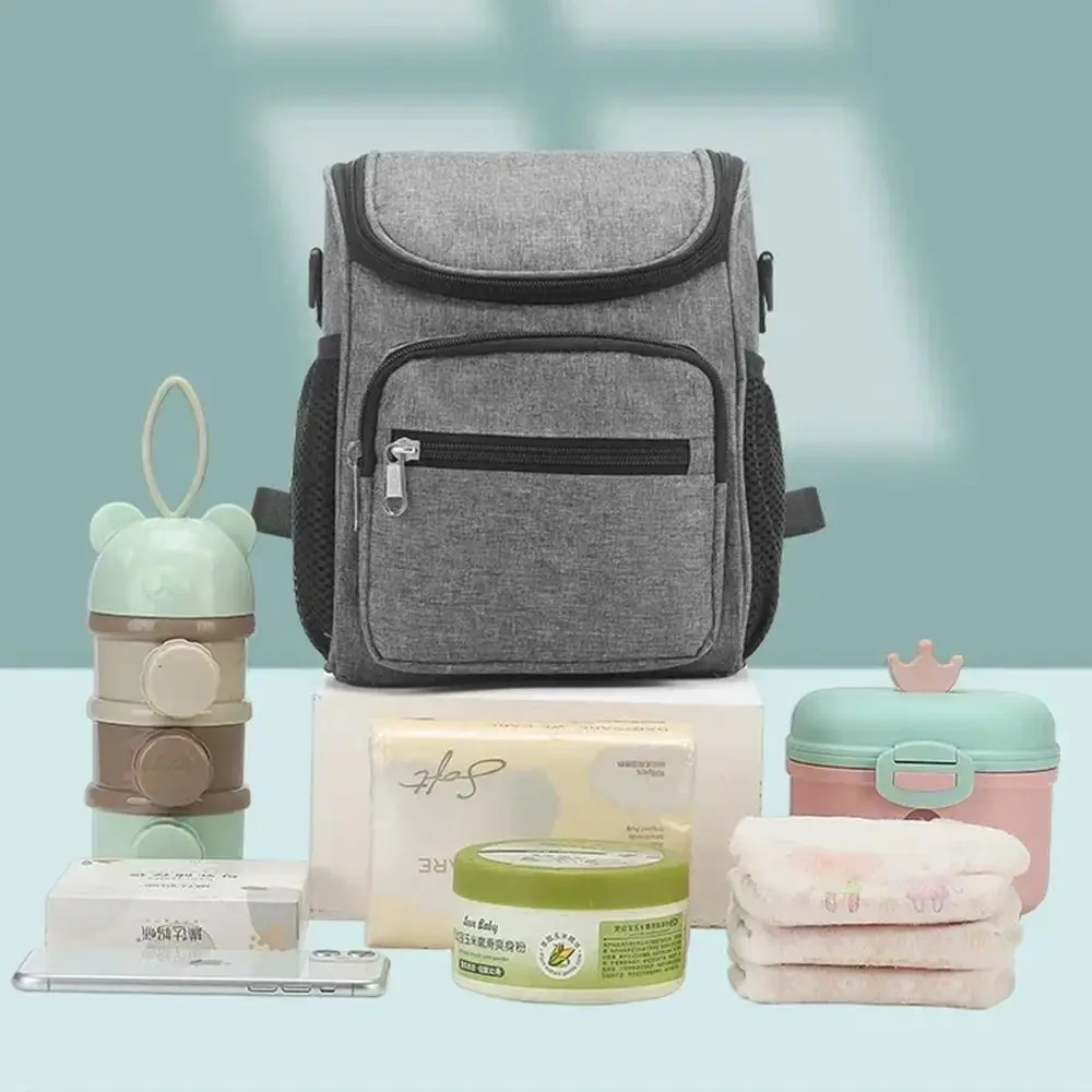 Multi-Pocket Mommy Shoulder Bag Multifunctional Large Capacity Stroller Storage Hanging Bag Strolling Baby Artifact