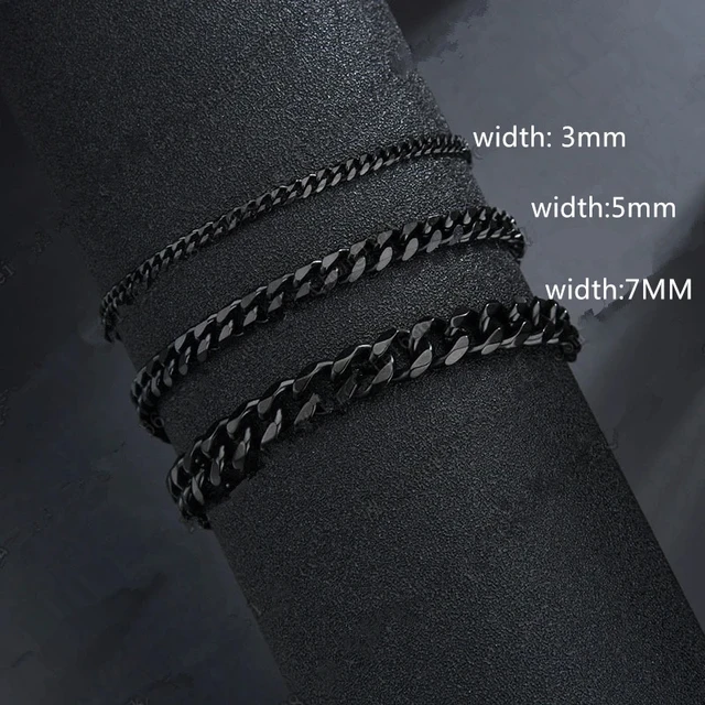 Cuban Chain Mens Stainless Steel Bracelet 3