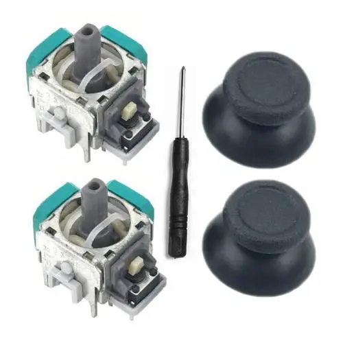 2Pcs Analog Thumb Joystick Repair Parts Replacement for PS4 Controller Module Thumb Stick Replacement 3D Analog Joystick 