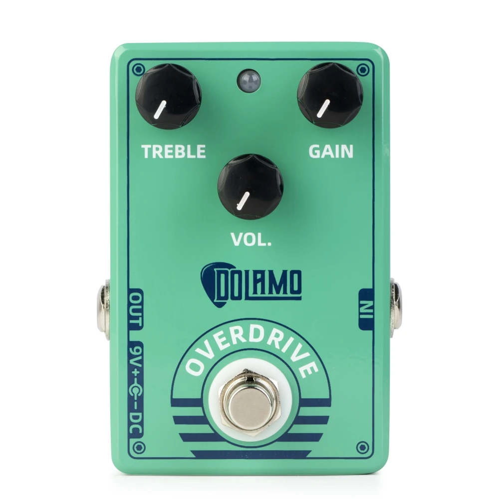 

Dolamo D-12 Guitar Overdrive Pedal Treble Gain Volume Controls Electric Guitar Effect Pedal Accessories True Bypass Design