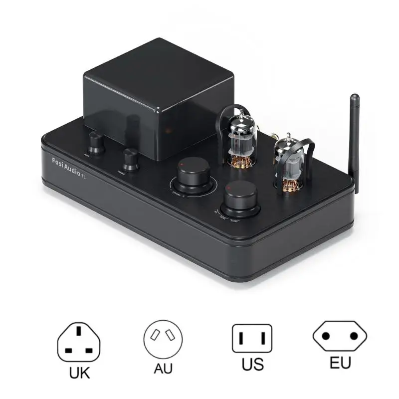 

T3 Stereo Electronic Tube Amplifier 2.1CH ClassAB Headphone Output Amplifier