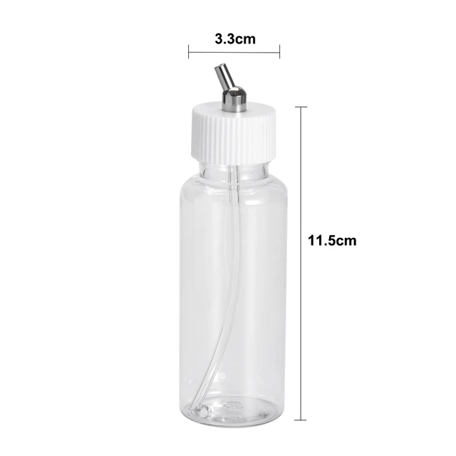 10x Single-action Dual-action Airbrush pot Glass Plastic Bottles Jar 22cc  80cc