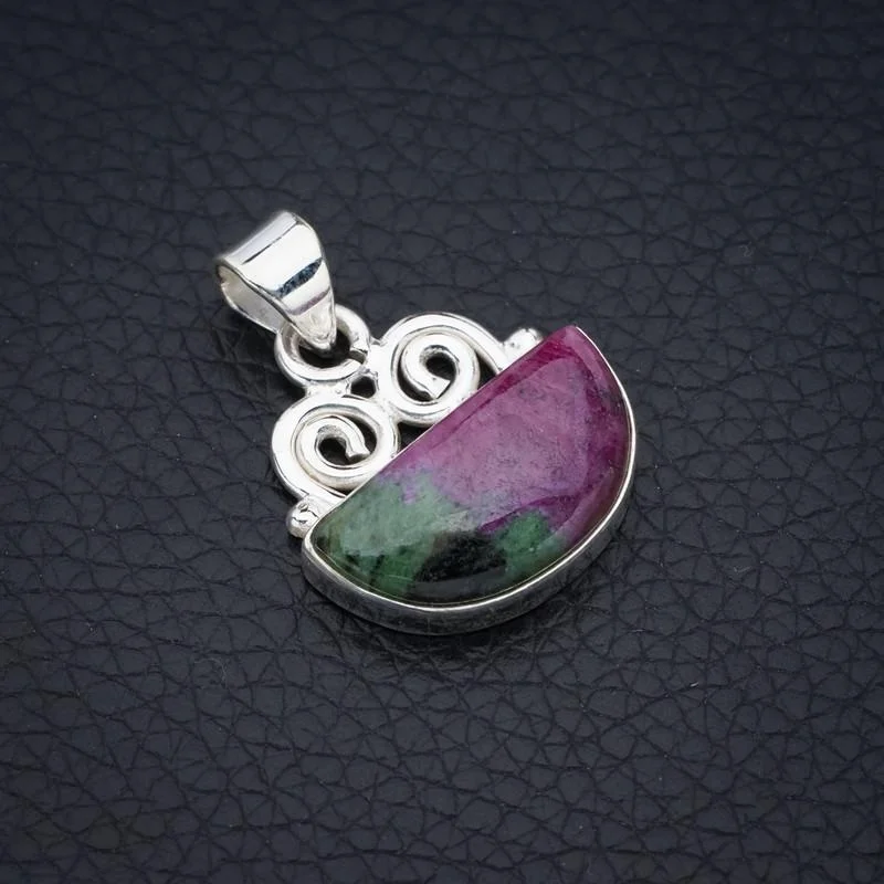 

StarGems Zoisite ручной работы 925 пробы серебряный кулон 1 "F4659