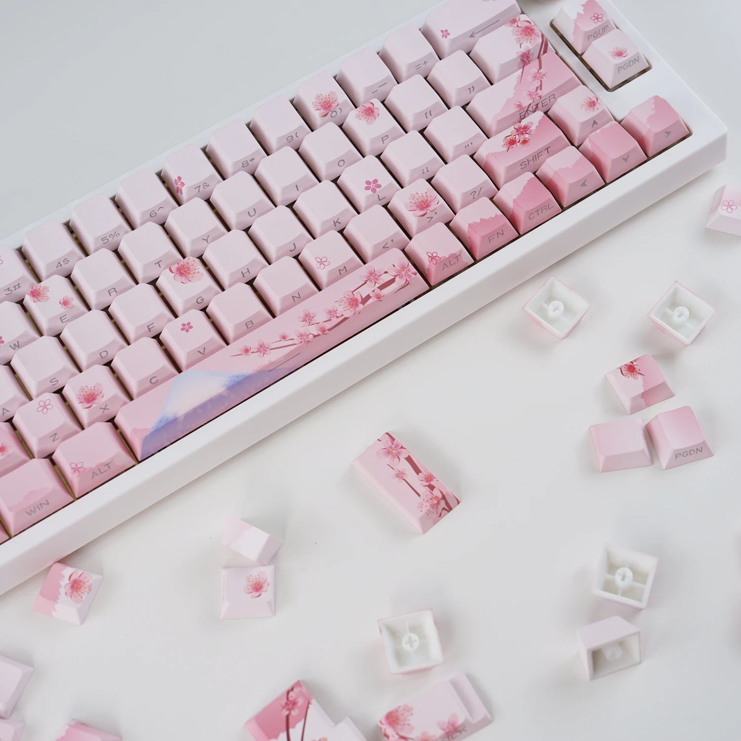 Side Print PBT Double-shot brilhar através de