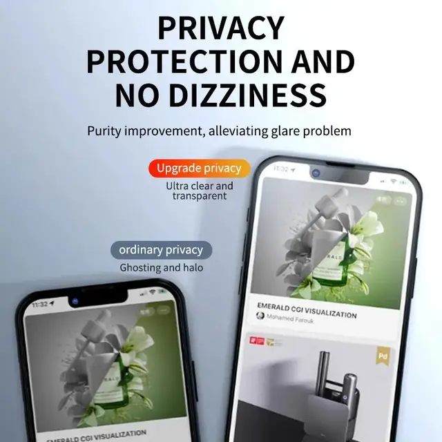 5Pcs Full Cover Anti Spy Screen Protector for iPhone 16 11 12 13 14 15 PRO MAX 14 Plus Tempered Glass Privacy 15 Plus 16 Pro Max 2