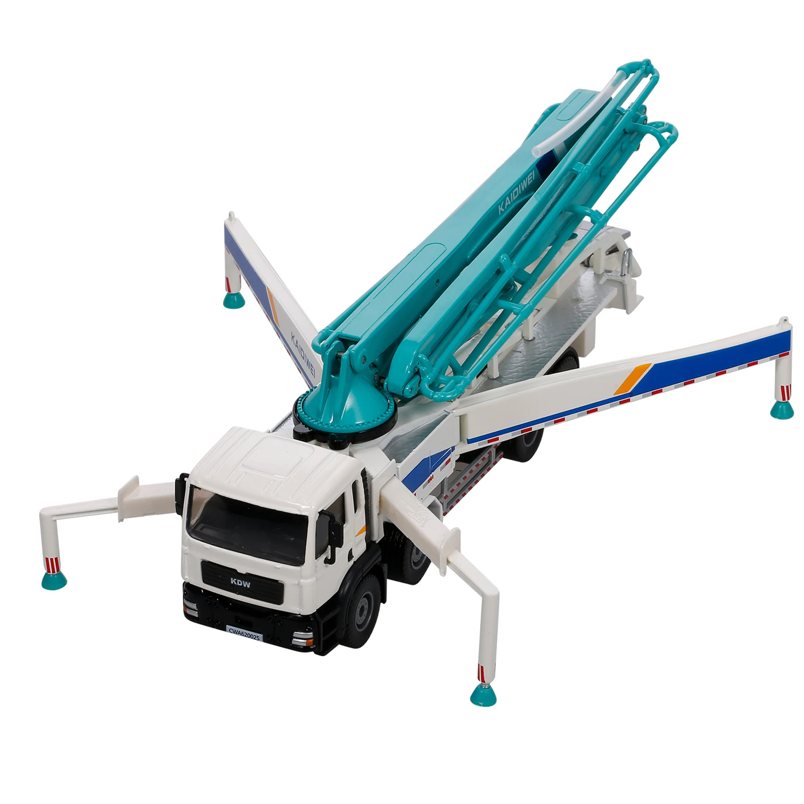 1:55 Alloy Car Truck Model Concrete Pump Truck Adult Metal Ornaments Children's Christmas New Year Gift Toys Concrete Pump Truck 2
