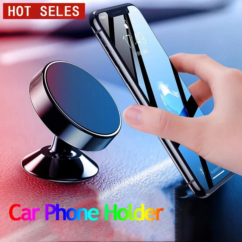 【2-PACK】Magnetic phone holder for car, [ Super Strong Magnet ] [ 4 Metal  Plate ] Carmount 2.0 Magnetic Phone Mount [ 360° Rotation ] Universal