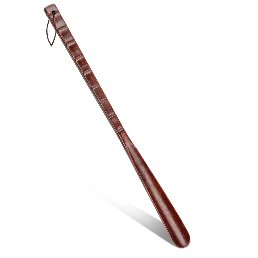 54CM 길이의 손잡이가 있는 디자인 신발주걱, 노인용 내구성 있는 나무 신발주..