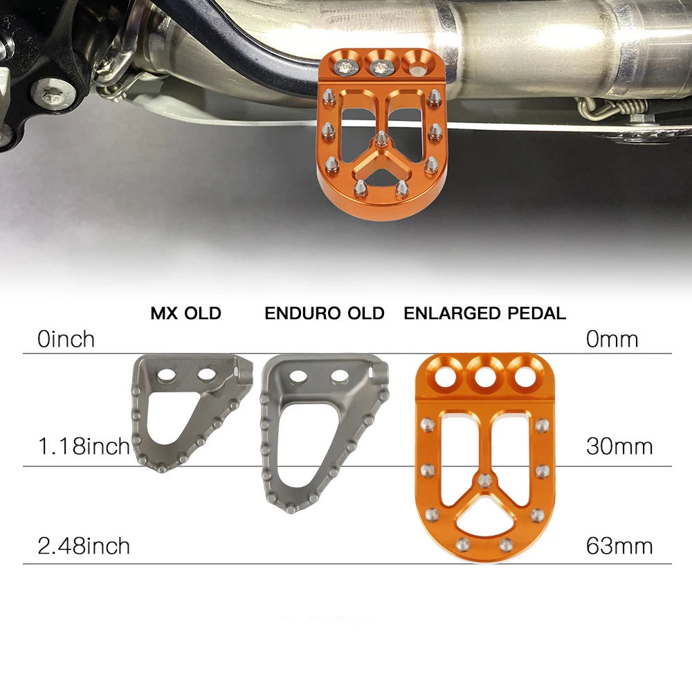 

Brake Pedal Lever Pad Extender For KTM 390 Adventure 2020-2023 1290 Super Adventure R S T 2015-2023 990 950 Adventure 2002-2012