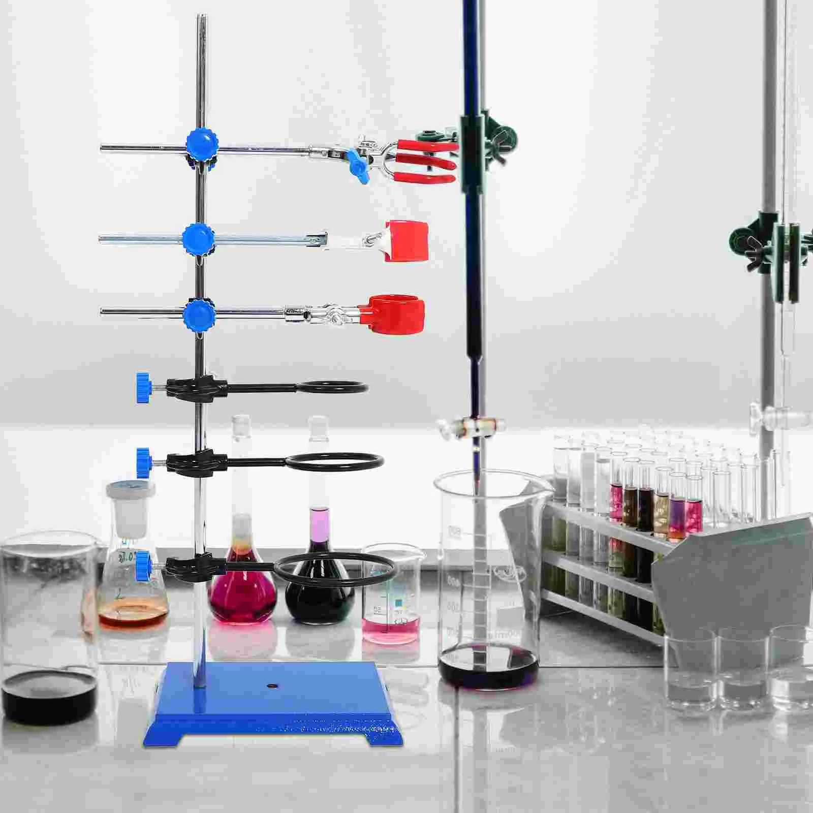 Stand Flask Laboratory Support Retort Equipment Kit Metal Rack