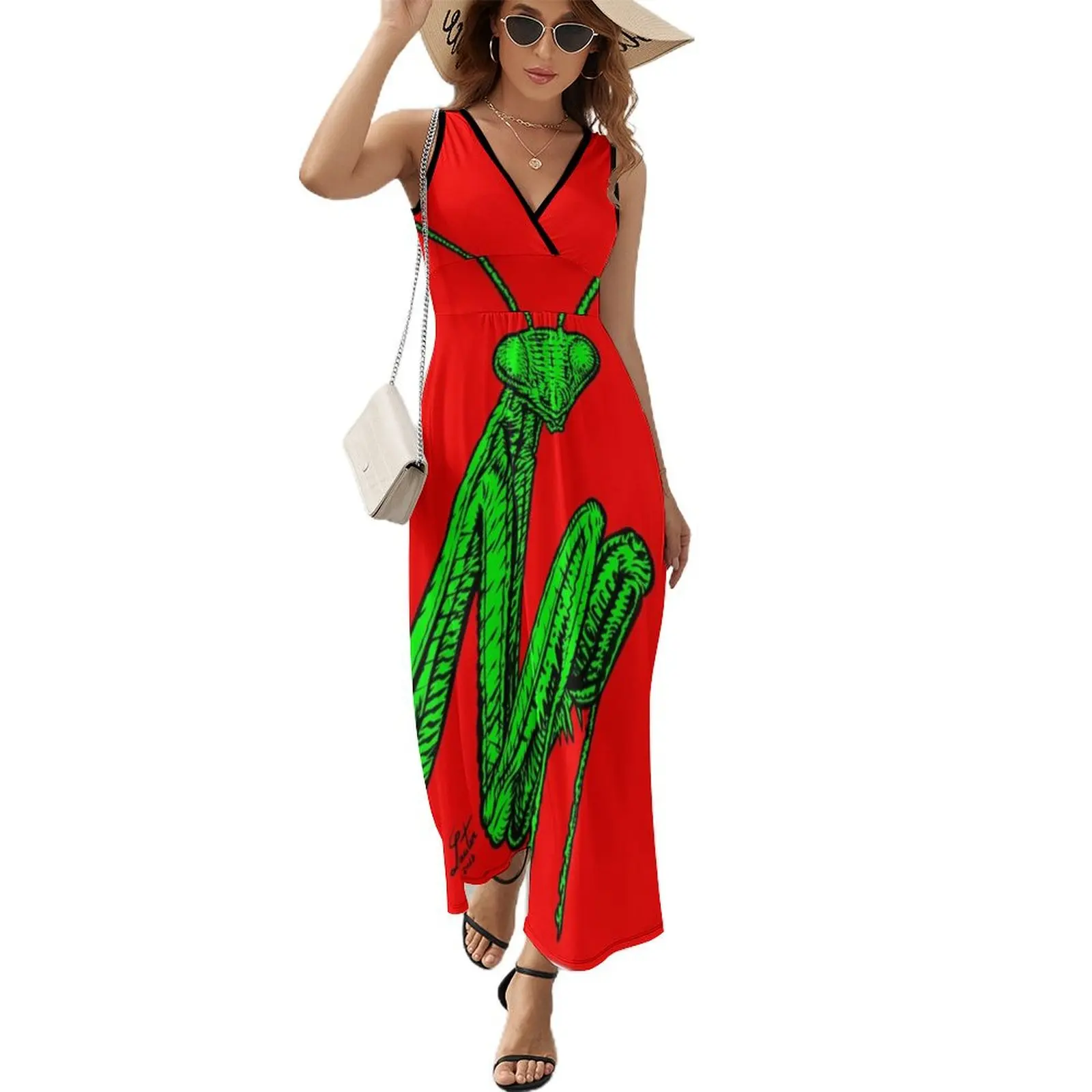 

PRAYING MANTIS .4 Sleeveless Dress Women's summer suit cocktail dresses elegant dress luxury dress