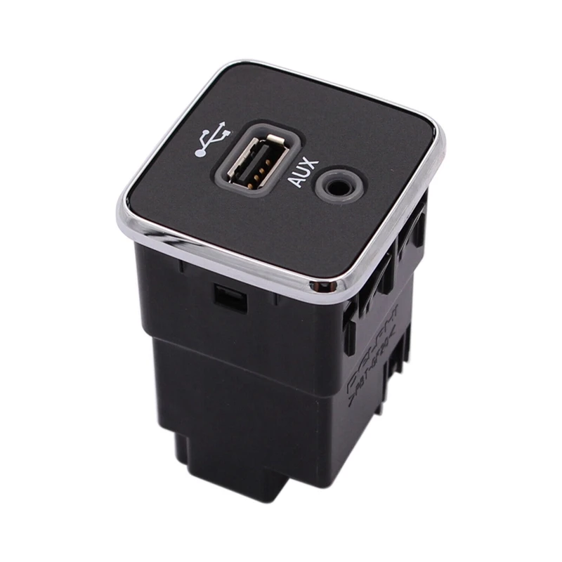 

Черный зарядный порт ABS зарядный порт USB AUX для 2017-2021 Jeep Cherokee Compass 5XG28DX9AD