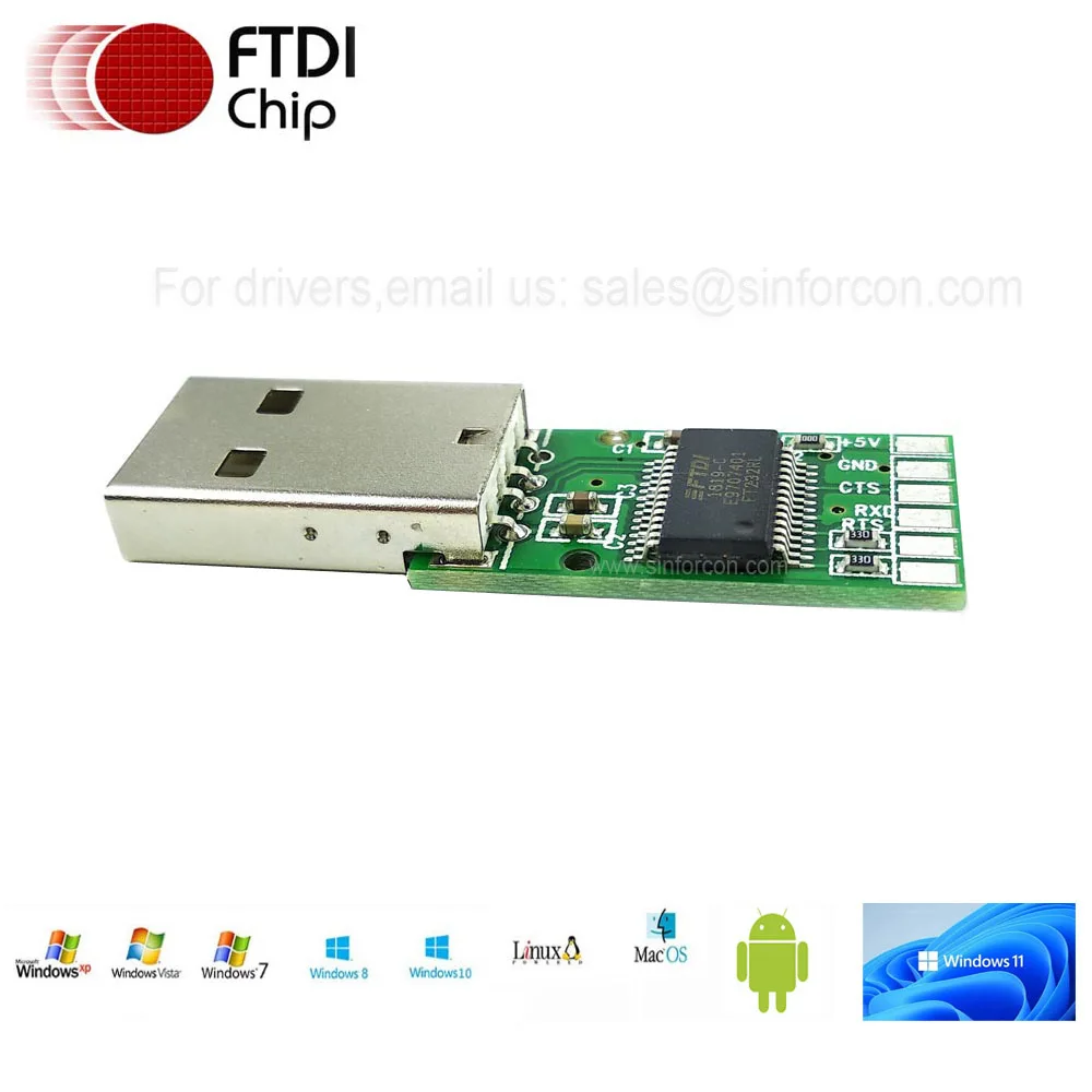 FTDI FT232R Ĩ usb2uart usb2ttl ����� ��� TTL-232R-3V3 PCB TTL-1V8 TTL-5V-PCB