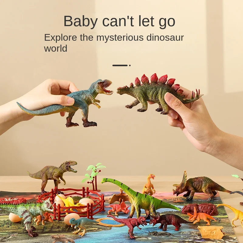 Ensemble de jouets de dinosaure en caoutchouc souple pour enfants, petit  animal de simulation, modèle de vorannosaure, grand jouet mignon pour  garçon - AliExpress