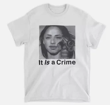 Sade Henryjawnson It Is A Crime Shirt Henryjawnson It Is A Crime Graphic T-Shirt Graphic Short Sleeve Shirt  Women Summer 1