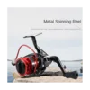 Fishing Reel 1000 Folding Rocker Spinning Wheel Single Handle Fishing Reel 5.2:1 Spinning Reel Full Metal Wire Wheel 4