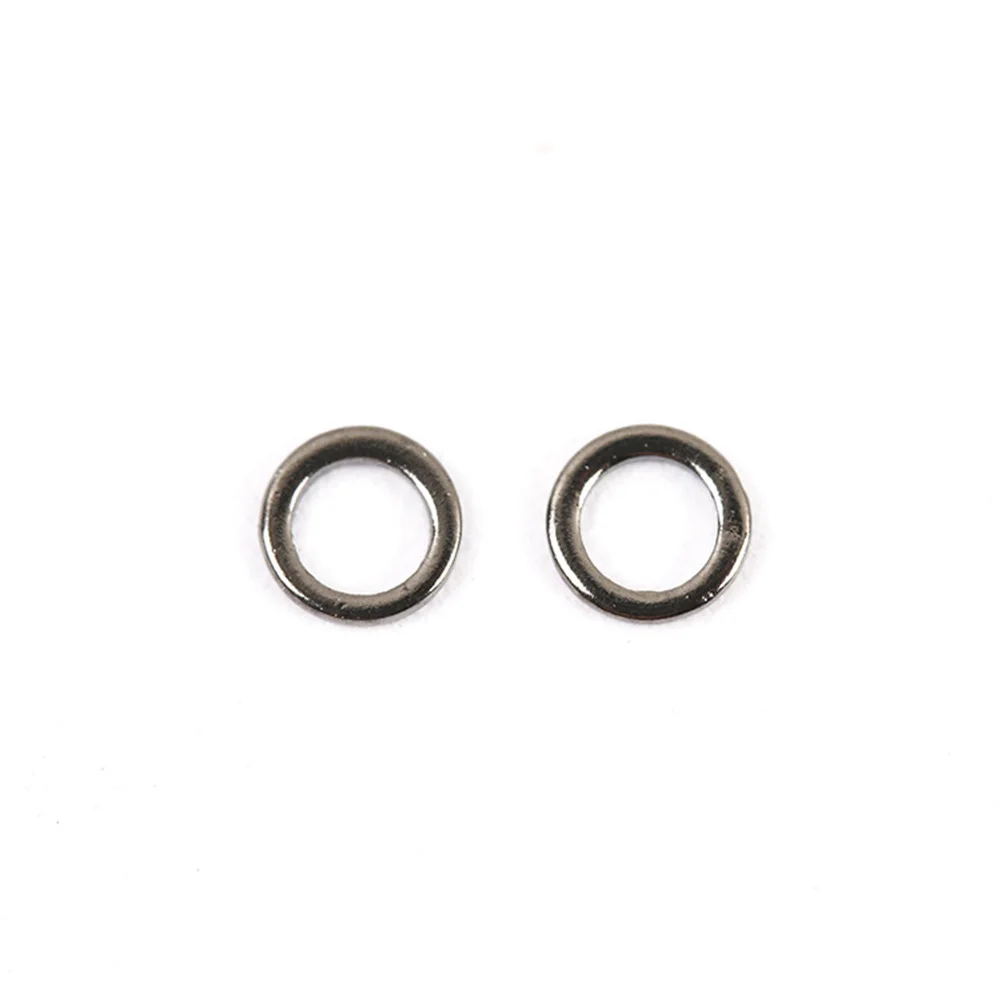 

10/20/50pcs SMALL OVAL-TIPPET RINGS O-ring-Rio Leader Fly Fishing 2mm No Edges Seamless Ring Stainless Steel fishing accessories