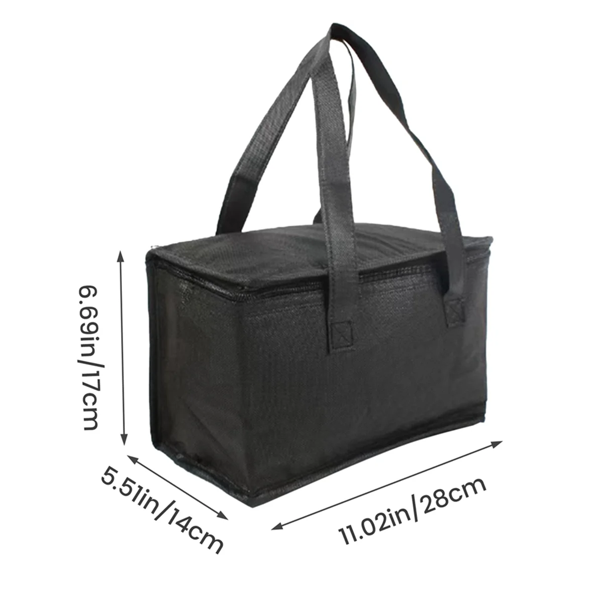 BAAU 6X Portable Lunch Insulated Bag, Cooler Bag, Beer Delivery Foldable Thermal Picnic Cold Food Warm-Keeping Bag