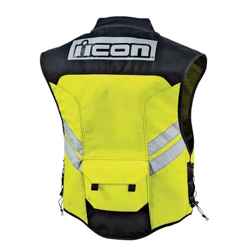 Riding Reflective Vest MOTO Waistcoat Non-sleeve Clothing for Motocross Off-Road Racing Motorcycle Touring Night Riding 1PC reflective vest