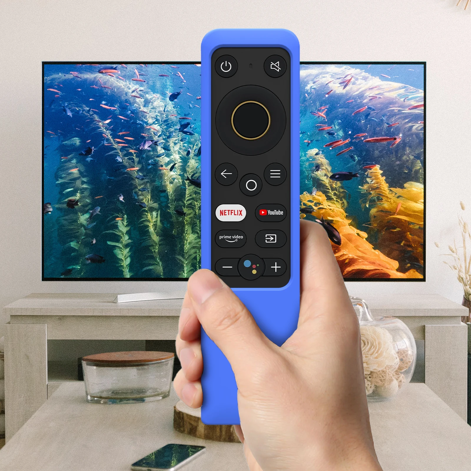 Custodia Remota In Silicone Per Realme Smart Tv X 32 40 43 Pollici Android Tv Google Play Cover Protettiva Materiale Ecologico