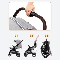 Poussette Bébé Ultra-légère Haut de Gamme pour Nouveau-né, Berceau Portable, Poussette de Voyage Amortissante pour Nouveau-né 2
