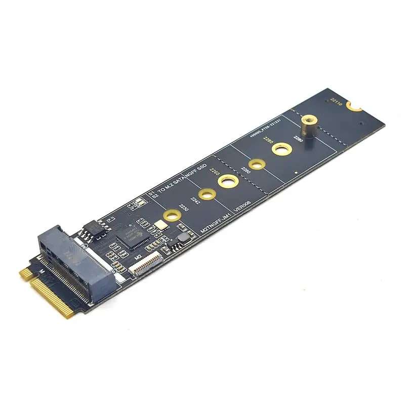 

NVME на M.2 SATA KEY-B адаптер NGFF конвертирует карту Riser M.2 KEY B/M SATA на NVME Card Support 2230-2280 M2 NGFF SSD