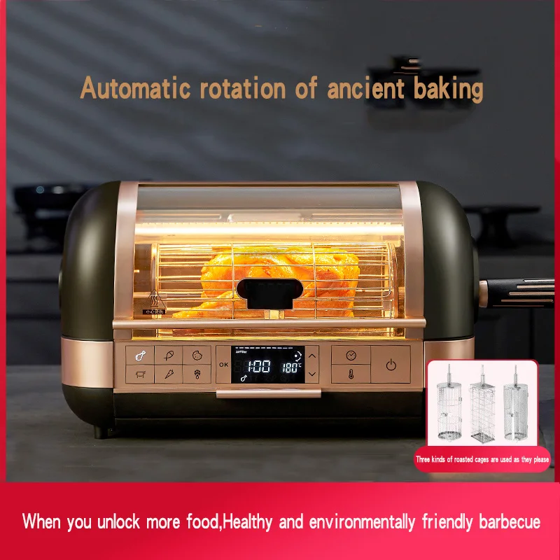 

12L Electric oven air frying oven household small baking multifunctional automatic rotary chicken oven Korean style