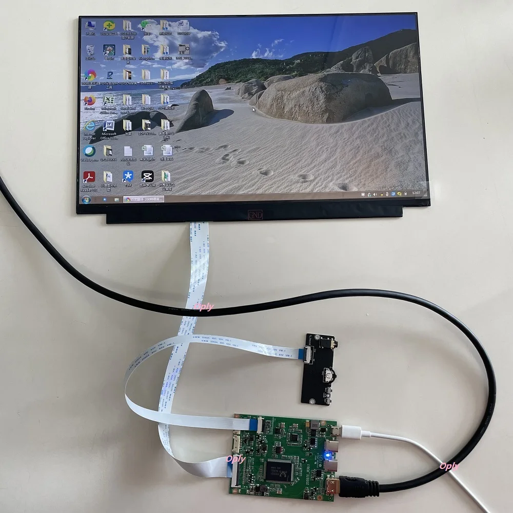 Mini compatível com HDMI, LS315M7JX01, LTN156HL05, LTN156HL11, M125NWF6, 1920X1080 EDP