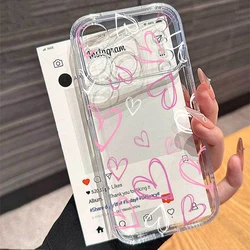 Clear Heart Love Phone Case - Transparent Design Cover - Y9 Prime 2019 (S22703)