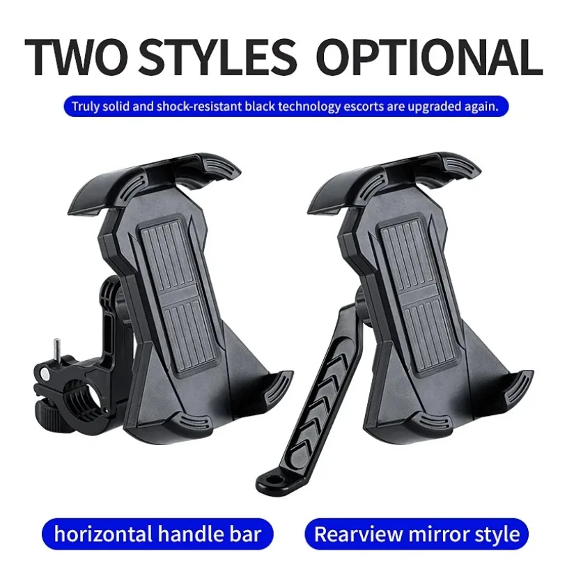 Bicycle Motorcycle Bracket Riding GPS Cellphone Mount Handlebar & Rearview Mirror For iPhone Samusng Bike Cycling Phone Holder
