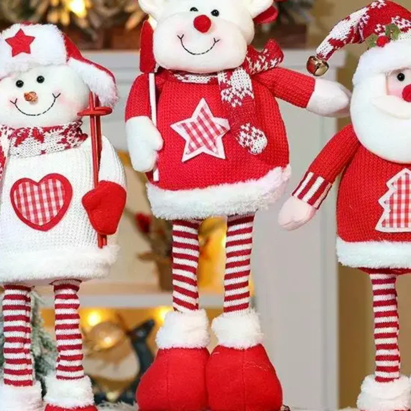 Christmas Ornament Xmas Gifts Telescopic Christmas Doll Merry Christmas Decorations For Home New Year
