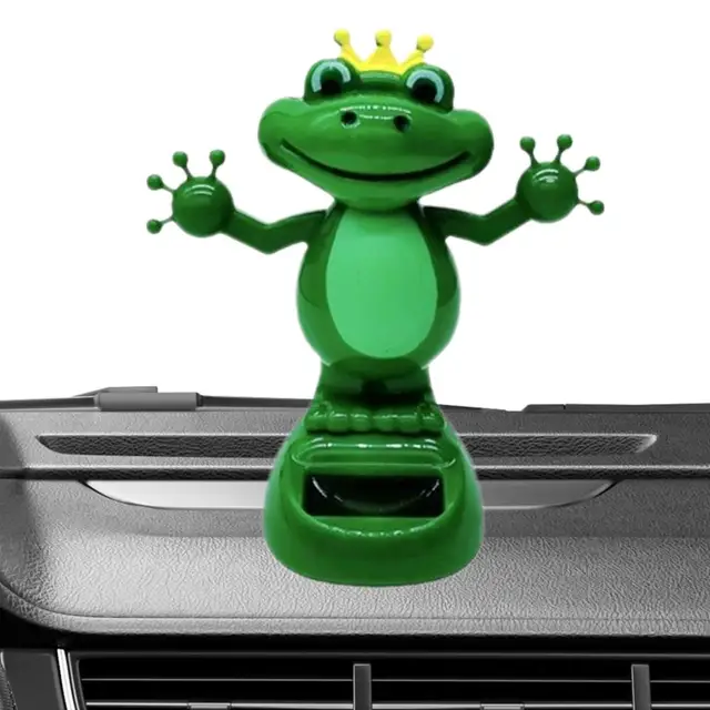 Zonne-energie Hoofd schudden Ornament Dashboard Decoratie Cartoon Dier Kikker Venster Auto Dashboard Decor kopen vanaf een prijs van 2.76