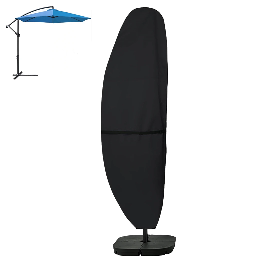 Heavy Duty Patio Umbrella Parasol Cover Waterproof Outdoor Offset Banana Style Umbrella Cover Fits Cantilever Offset