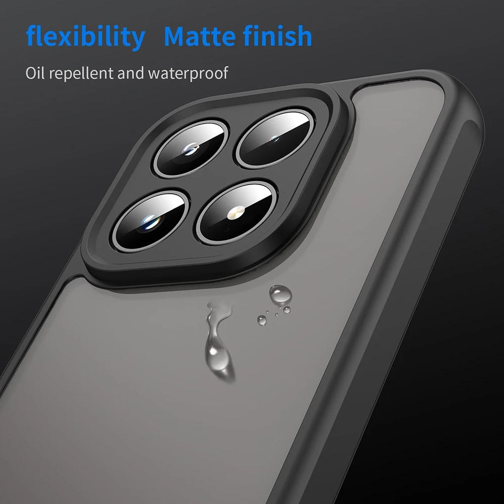 Rugged Military-Grade Heavy-Duty Protective Case with Hybrid Hard PC and Matte Silicone Shell