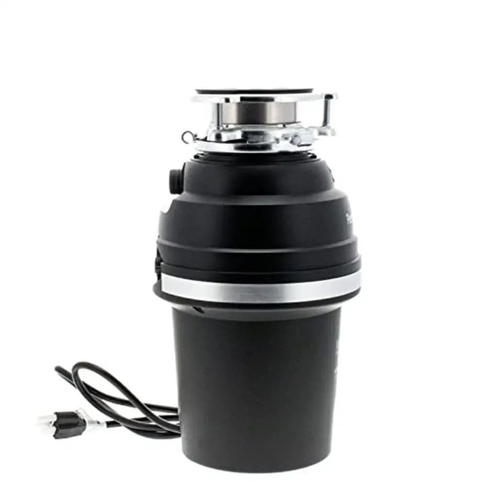 1 1/4 HP Quiet Grey Garbage Disposal- Anti-Jam Technology- Stainless Steel Grind Components- Easy Install- Long-lasting- Grey