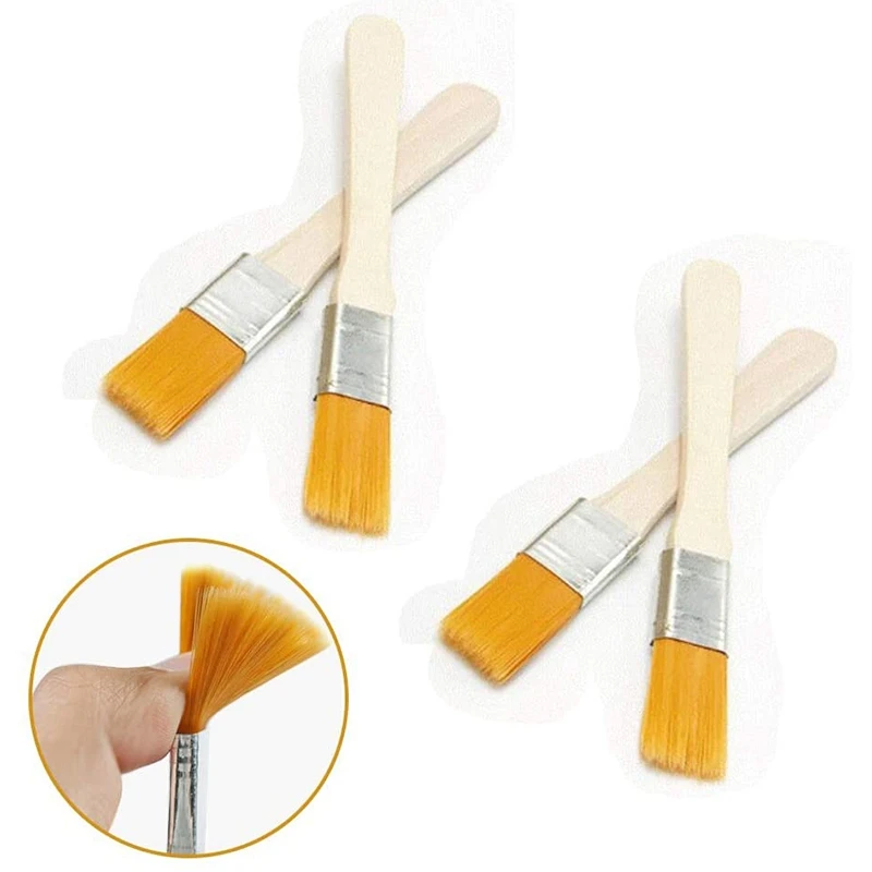 60-Piece Paint Brush Set With Wooden Handle, Brush For Cleaning And Dust Removal, Gloss Paint Brush, Oil Brush brush on plastic paint