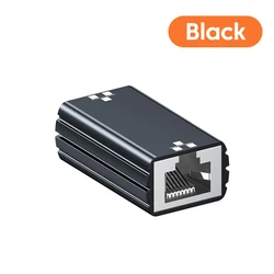 High - Speed RJ45 Gigabit Ethernet Extension Adapter (Black)