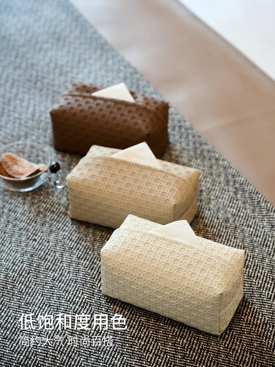 

Tissue Box, Light Luxury Paper Storage Box, Living Room, Bedroom, Table Decoration Box