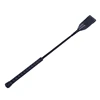 High Quality Black Faux Leather Horse Whip Hand Made Halter Braided Riding Whip Horse Racing Equipment 5