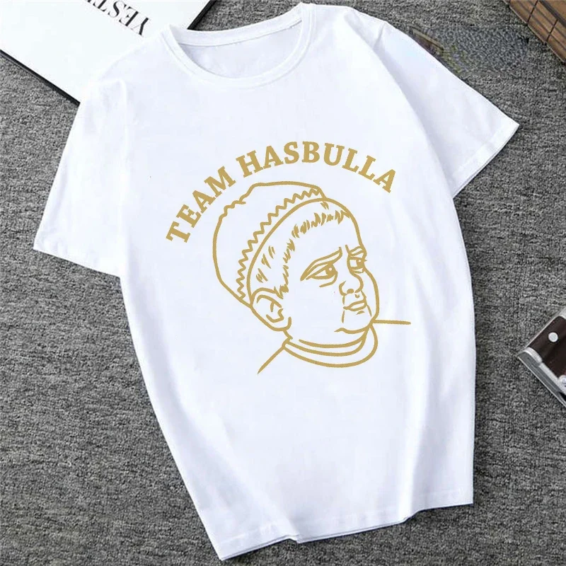 

Unisex Hip Hop Graphic Shirt Tops Kawaii Cartoon Male T Shirt Casual Classic Team Hasbulla Tshirt Boy Fighting Hasbulla Tshirt