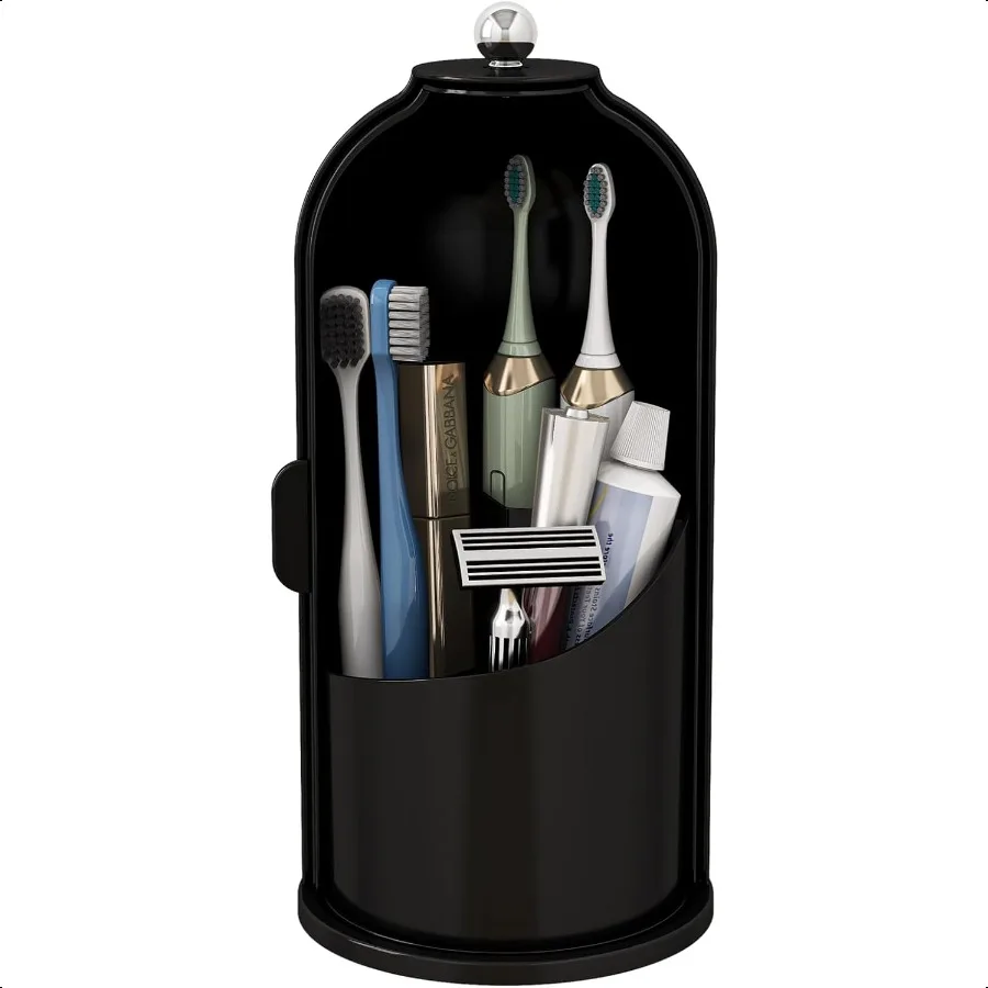 Dustproof Rotating Toothbrush and Toothpaste Holder