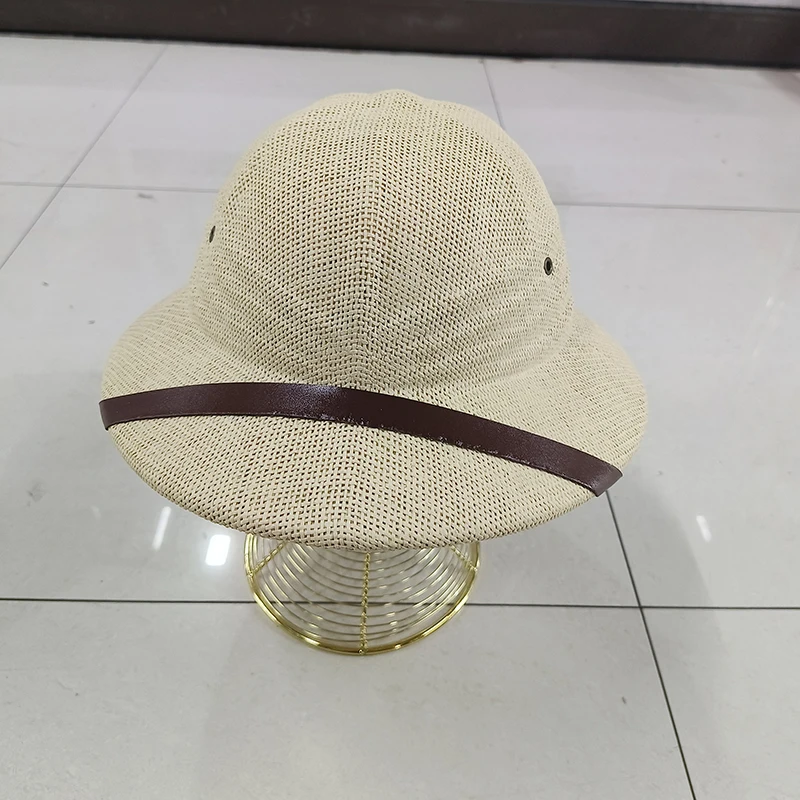 S38b4fef8317c4098bf618db329457723d New Straw Helmet Pith Fedora Hats for Babies, Kids, Women, Men Vietnam War Army Sun Hat Dad Boater Bucket Hats Safari Jungle Miners Cap Mallzona