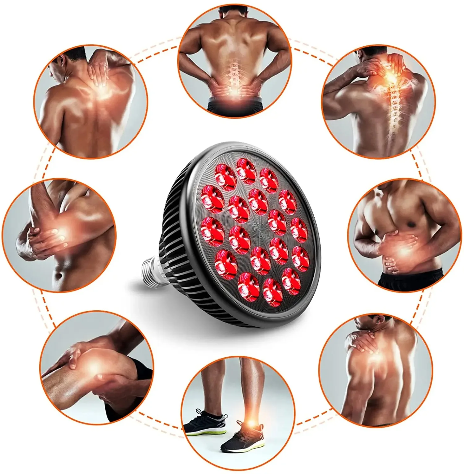 Red Light Therapy Device Red Near Infrared 660nm 850nm, 54W NIR Phototherapy Device for Pain Relief, Anti Aging, Muscle Recovery
