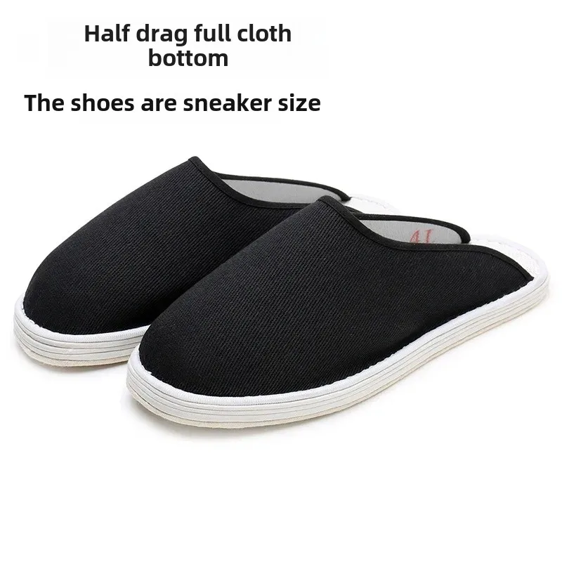 Half slippers full cloth bottom