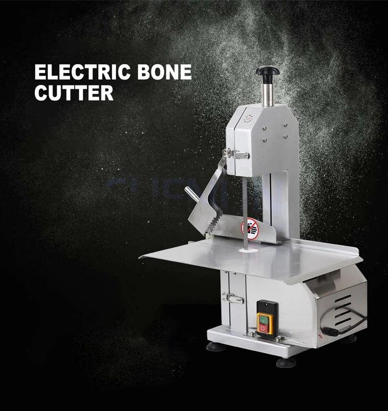 Description Picture 2 of itemElectric Bone Saw Cutting Machine Food Processor Commercial Desktop Electric Bone Saw Cutter Bone Cutter Small Bone With 2 Saws