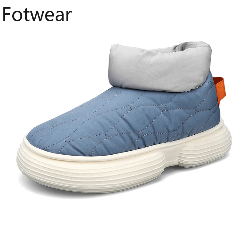 

Зимние ботинки, мужские теплые плюшевые водонепроницаемые ветрозащитные ботильоны унисекс, домашняя хлопковая обувь, повседневные мужские кроссовки, обувь для отдыха с мехом