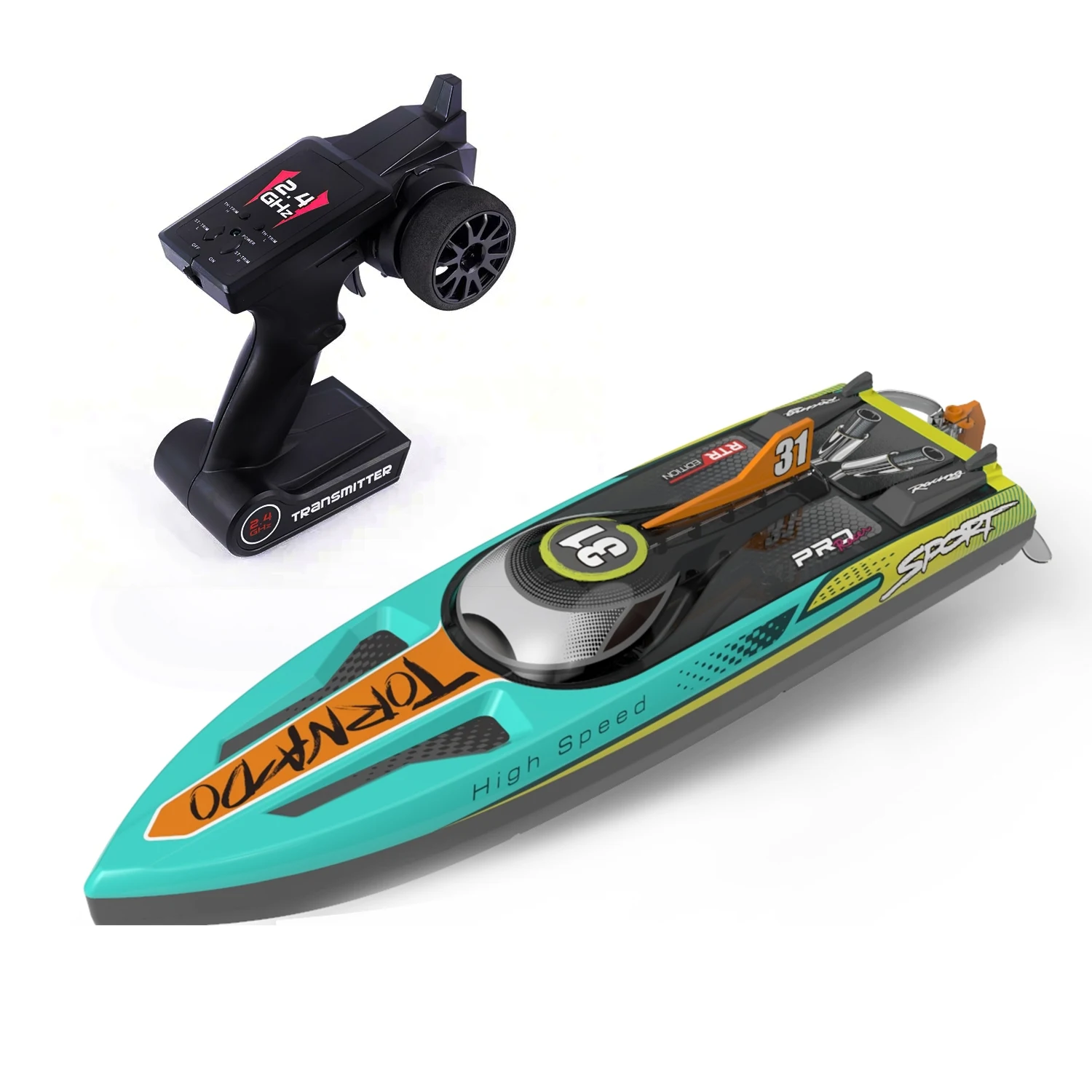Hong Long 2.4G 3789 ABS Electric High Speed RC Boat Model RTR 2900KV Motor Radio Toys for Boys Gifts TH19842-SMT2