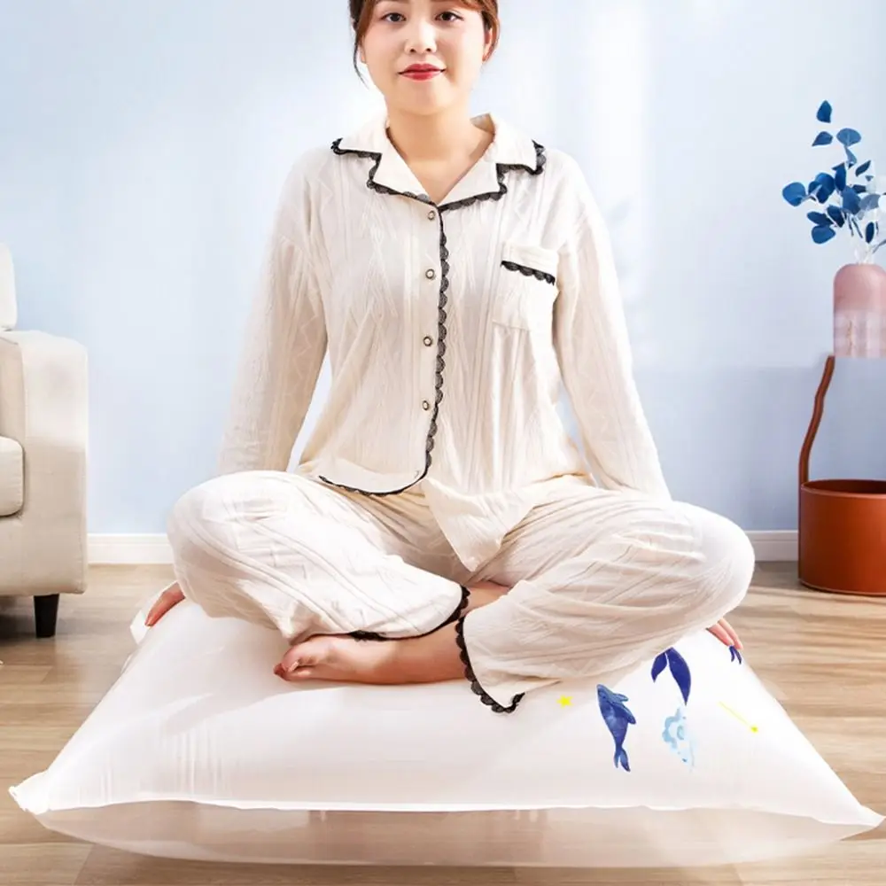 3Pcs Plastic Vacuum Storage Bag Large Capacity Reusable Clothes Storage Bag Space Saving Foldable Clothes Organizer 3