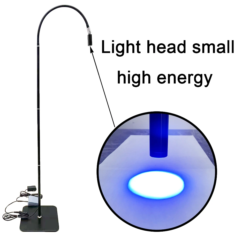 Ultraviolet LED Pedal Switch Lamp For Eyelashes Grafting UV Curing False Eyelash Grafting Adhesive Curing Foot Switch Floor Lamp